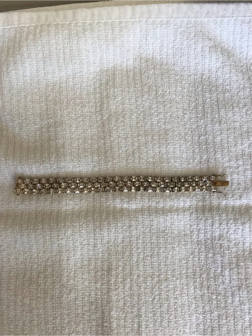 Gold silver 925 D81 THAI Crystal Tennis Bracelet
